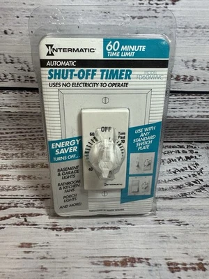 Intermatic FD60MWC Apagado Automático 60 Minutos Temporizador Blanco - ¡Nuevo y Precintado! Foto 1 de 4
