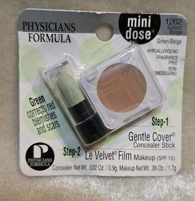 PHYSICIANS FORMULA Dose Green Beige 1262 Concealer Stick Le Velvet Film Mini Set - Image 1 of 4