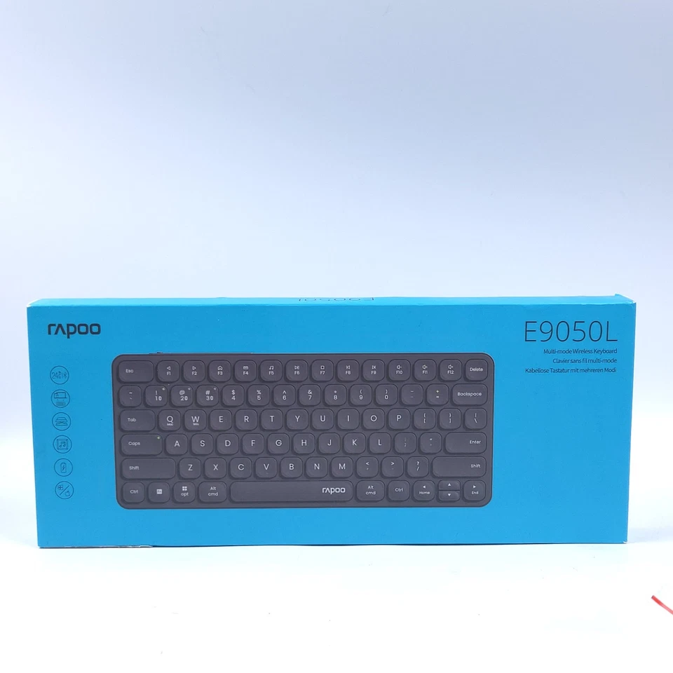 RAPOO E9050L 78-Key Multi-Device Wireless Keyboard Rechargeable for PC Laptop - Image 1 of 3