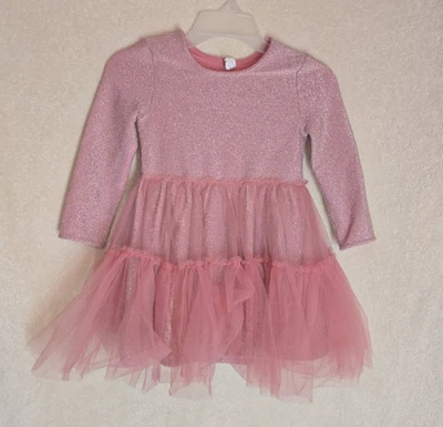 Girl's Pink Tulle Ballerina Dress Cotton On Kids Size 3 - Image 1 of 4