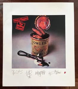 22.5" x 26.5" Vtg 1995 Rolling Stones "Fowler’s Treacle" Sticky Fingers Poster - Picture 1 of 4