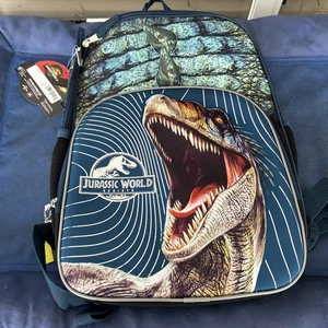 Zaino grafico T-Rex Universal Jurassic World per bambini ragazzi 17" con 3D - Foto 1 di 12