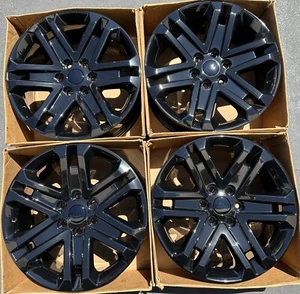 20" Ford F-150 OEM Rims Factory Wheels Gloss Black 10345 Platinum 2024 Set F150 - Picture 1 of 14