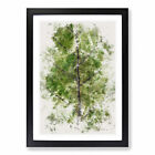 Leaf Lines Wall Art Print Framed Canvas Picture Poster Home Decor Living Room
