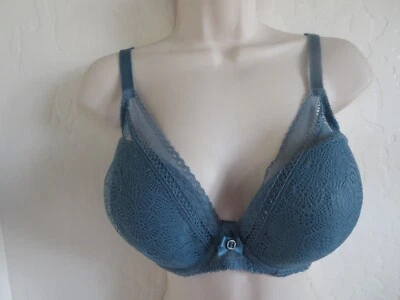 SUJETADOR CHANTELLE US 34 DDD #3682 FESTIVITE CONTOUR PLUNGE U/W, ABYSS, NUEVO CON ETIQUETAS $84 Foto 1 de 4