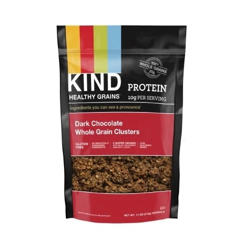 KIND Dark Chocolate Whole Grain Clusters 11 Oz Case of 6
