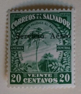 El Salvador Airmail Stamp, 1930, sc#C7, Mint, VLH, OG - Picture 1 of 2