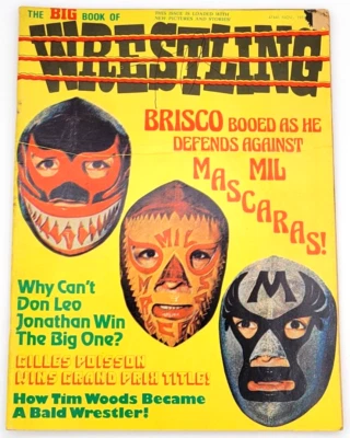 THE BIG BOOK OF WRESTLING NOV 1974  MIL MASCARAS TERRY LAWLER TIM WOODS - Image 1 of 4