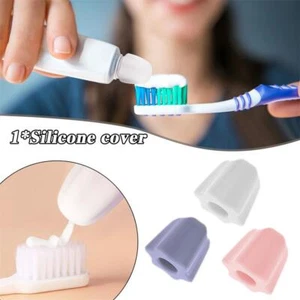 Silicone Toothpaste Cap Self-sealing Squeezer Toothpaste Dispense Pump r Z8S2 - Foto 1 di 16