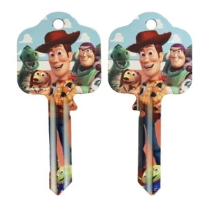TOY STORY BUZZ & WOODY Universal 6-Pin Cylinder Key Blank UL054 UL2 - Picture 1 of 1
