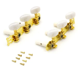 2 pcs Classical Guitar Tuning Peg Gold Plated Machine Head 9mm Tuning Keys Tuner - Picture 1 of 12
