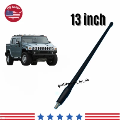 13'' Radio Antenna Black Aerial Mast Replacement AM/FM For Hummer H2 2003-2009 - Image 1 of 3