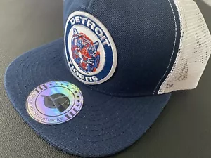 DETROIT TIGERS Vintage Throwback 1984 Logo Trucker Snapback Baseball Cap Hat NEW - Picture 1 of 6