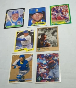 7 DAVE VALLE Cards! Seattle Mariners! Rookie! Holy Cross High School - Flushing - Picture 1 of 8