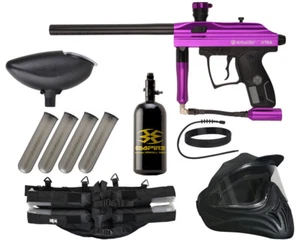 NEW KINGMAN SPYDER XTRA LEGENDARY PAINTBALL GUN PACKAGE COMPLETE KIT - PURPLE - Picture 1 of 12