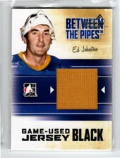 2010-11 Between The Pipes Jerseys Black #M14 Ed Johnston/30* *#/30