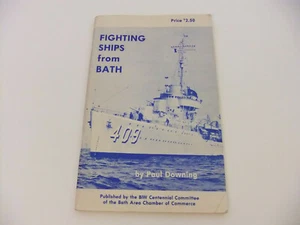 Barcos de combate de baño de Paul Downing inscritos firmados 1984 baño naval Maine - Imagen 1 de 12