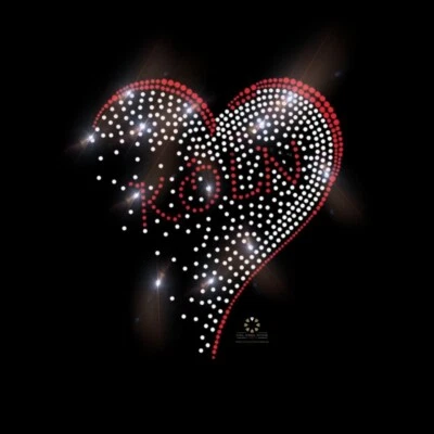 Hotfix Strass Bügelbild Bügelmotiv Applikation Herz Köln 140119 - Bild 1 von 3