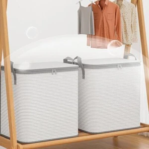 Household Clothing and Quilt Storage Basket Large Capacity for Moving & Pa D9C9 - Picture 1 of 11