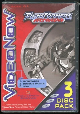 VideoNow: Transformers: Armada w/ Overmatch, Decisive Battle & Vow (2003) SEALED - Image 1 of 4