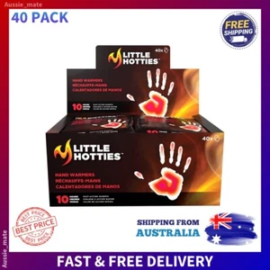 40 Disposable Hand Warmers, 8hr Heat, Black, Winter Outdoor, Skiing, Camping - Picture 1 of 4