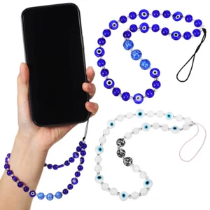2 Pcs Lanyard Beads Miss Phone Jewellery Chain Evil Eye Hanging Jewelry - Zdjęcie 1 z 12
