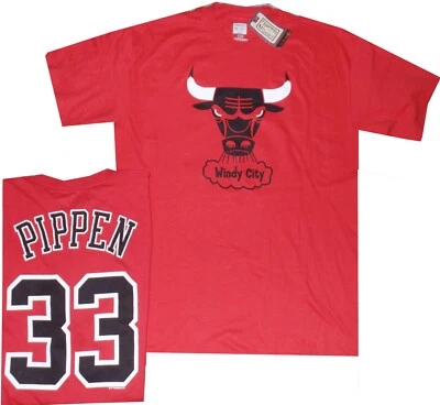 Camiseta Chicago Bulls Scottie Pippen Throwback Majestic Logo Retro Nuevas etiquetas Foto 1 de 4