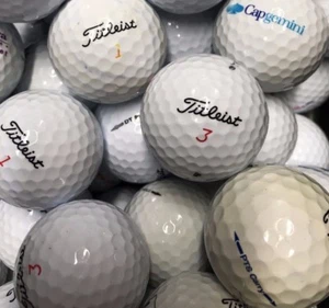 100 Titleist Mix Golfbälle gebraucht Kat. Golfbälle 2/3 Sterne (A/AA) gebraucht - Bild 1 von 1