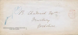 GB 1865 CDS in red „OFFICIAL PAID / LONDON“ on AUTOGRAPHED cover of the Ecclesia - Picture 1 of 6