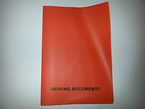 SOPORTE PARA DOCUMENTOS DE COCHE A5 NARANJA CON BOLSILLO PARA TARJETAS - Imagen 1 de 1