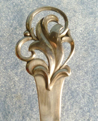 Hilsen Fra Danmark Silver Serving Spoon Cohr 1940 Danish Modern - Image 1 of 4