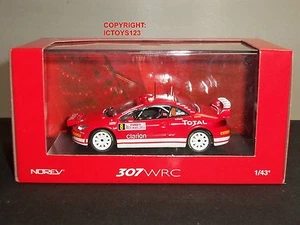 NOREV 473793 PEUGEOT 307 WRC MONTE CARLO RALLY 2005 RED DIECAST MODEL CAR - Picture 1 of 1