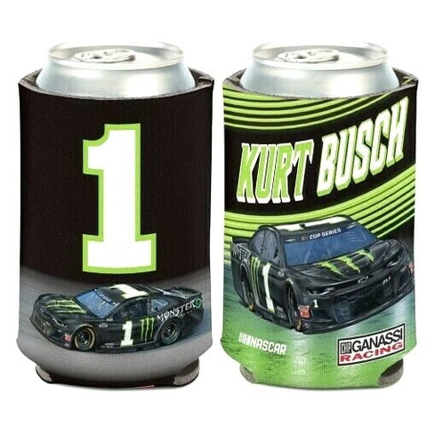 2020 KURT BUSCH MONSTER ENERGY CAN COOLER KOOZIE NEW BY WINCRAFT FREE SHIP Cover