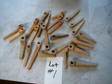 Lot of (25)  Wood Hand Crafted Smoking Pipes. Assorted sizes, shapes. You finish