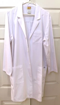 Dickies Professional White 40" Unisex Lab Coat  - 83403 - Size Large - Image 1 of 3