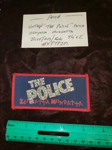 Vintage "THE POLICE" Retro STYLE Sew On Patch 4-1/4" x 2" #VPTPZM - Picture 1 of 2