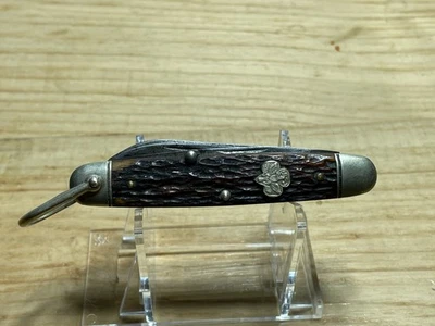 Vintage Ulster Dwight Divine & Son Girl Scout Knife w/ Etched Blade - Image 1 of 4