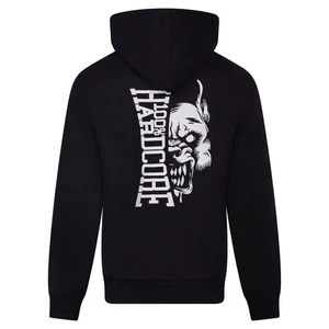100% HARDCORE Zip Hoodie "Branded Rage Taped" | Black | Herren Unisex Gabber - Picture 1 of 2