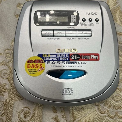CD player compacto AIWA XP-V70 portátil pessoal Discman CD - sem capa traseira - Imagem 1 de 4