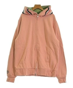 BAPE Men's 2XL Pink Streetwear Hoodie Oversized Long Sleeve Sweatshirt Zipper - Picture 1 of 9