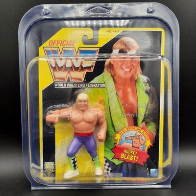 Tarjeta amarilla WWF WWE Hasbro 1993 Owen Heart serie 7 sin usar, en caja con carcasa de almeja Foto 1 de 4