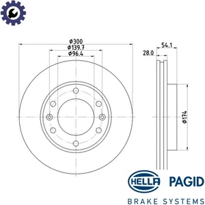 2x BRAKE DISC 8DD 355 114-341 FOR KIA CARNIVAL/GRAND/III D4HB 2.2L J3 2.9L 4cyl - Picture 1 of 8