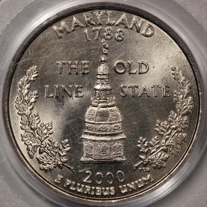 2000-P Maryland State Quarter PCGS MS-66 - Old Series Holder! - Picture 1 of 4