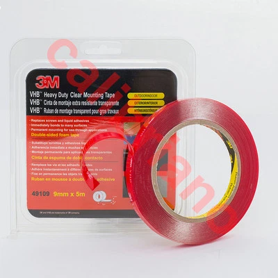 Cinta transparente de montaje de alta resistencia 3M 1/3 pulgadas x 15 pies VHB 49109 espesor 1 mm Foto 1 de 3