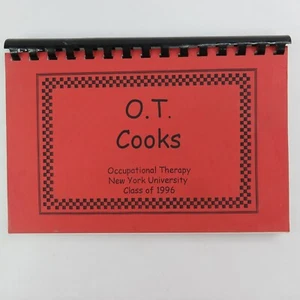 O.T. Cooks Recipe Cookbook Occupational Therapy New York University Class 1996 - Imagen 1 de 10