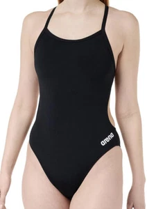 Arena Women's Black Standard Solid Challenge Back One Piece Swimsuit Size: 38 - Picture 1 of 6