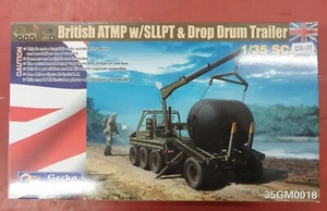 Gecko Models escala 1/35 ATMP británico con kit de modelo de remolque de tambor SLLPT y remolque de caída - Imagen 1 de 1