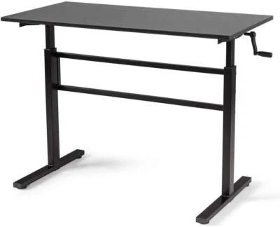 SCRIVANIA REGOLABILE IN ALTEZZA (76-114cm) CON PIANO 120x60cm, SCRIVANIA ERGO... - Immagine 1 di 4