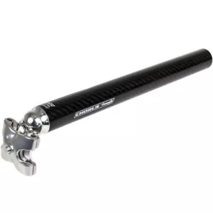 New 3K carbon Black Campagnolo Chorus 32.4 x 350mm Carbon Seatpost, 25mm Offset - Picture 1 of 1