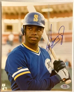 HOF Ken Griffey Jr Signed 8x10 Baseball Photo PSA/DNA Certified AO41684 Mariners - Picture 1 of 6